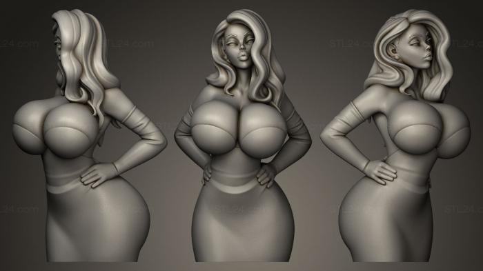Figurines of girls (jessica dressed, STKGL_0027) 3D models for cnc
